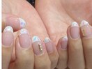 エアブラシでフレンチ