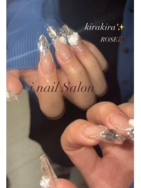 キラキラストーンネイル