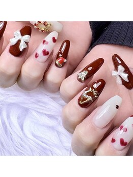 コスモス(cosmos)/クリスマスネイル