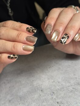 エムズネイルズ(M's Nails)/ヒョウ柄