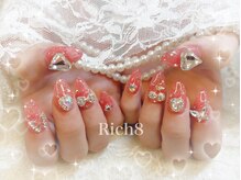 ネイルアンドまつげエクステ リッチエイト 原宿店(Rich8)/ごてごて韓国ネイル※パーツ別途