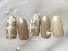 エムドットネイル 池袋(m.nail)/マグネット×ツイードネイル