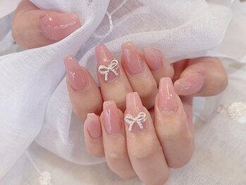 デコール 心斎橋(DECOR)/リボンビジューネイル