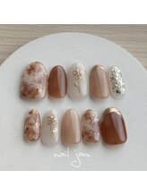 ネイル ジャム(nail jam)/ミラーフラワー【ネイルチップ】