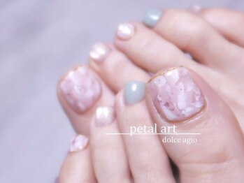 ドルチェ アージョ(dolce agio)/【フット】花びらアート