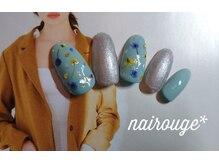 ネイル―ジュ 札幌大通店(nairouge*)/ちりばめ押し花♪