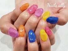 ネイルズアリー 立川店(Nails ally)/韓国ネイル×ぷっくり×カラフル