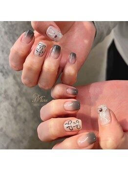 モアネイル(MORE-NAIL)/リボン4本アート