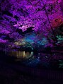 セレンディピティ みよし店(Serendipity)&nbsp;夜の花見で音楽と一緒にライトアップが変わり最高です☆