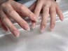 クリアジェルで自爪風ネイル/補強にも◎マット仕上げ可能♪