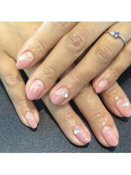 アース ネイルアイラッシュ 前橋店(EARTH Nail&Eyelash)/シンプルデザイン¥9000