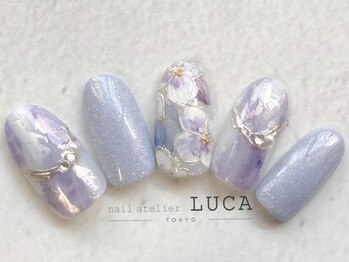 ネイルアトリエルカ(nail atelier LUCA)の写真/初夏ネイルは紫陽花フラワーネイルや韓国ネイル等、トレンドネイルやイベントネイルの種類も豊富◎