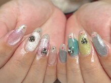 ジェミーネイル(JeMY nail)/〈オフ込み〉すりガラスフレンチ