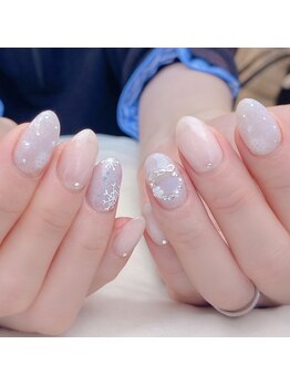ピオニーネイル(peony nail)/寒色クリスマス
