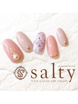 ネイルアンドアイラッシュサロン ソルティ 寺田町(salty)/お花アートネイル