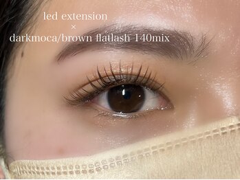 サロン ド エクラ(salon de eclat)/ダークモカ/ブラウン　mix140本