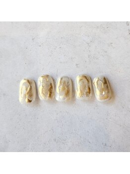 マノ(mano)/ホワイトニュアンスネイル