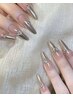 【チップ長さだし】ミラーネイル¥9980