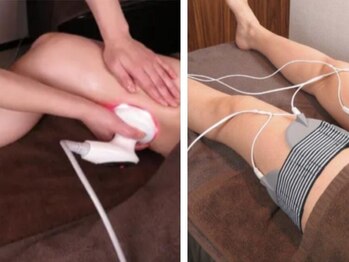 サロンドシェリ(Salon de cheri)の写真/【全個室のプライベート空間☆】普段の日常生活の中で、むくみやすく脂肪がつきやすい脚に徹底アプローチ◎