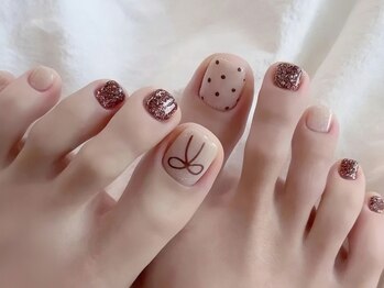 キャンアイドレッシー 新小岩店の写真/【フットネイル＋かかと角質ケアで足元美人】定番デザイン・トレンドアート・ワンカラーまで幅広く対応