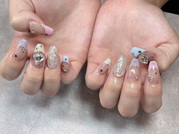 サン ネイル(SUN nail)/チップx持ち込みデザイン