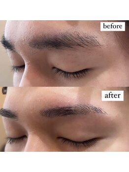 サムライビューティー 西新宿本店(SamuraiBeauty)/細めスッキリ眉毛♪