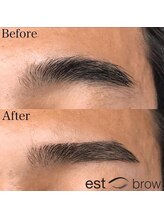 エストブロウ 麻布十番店(est brow)/メンズ 眉毛 アイブロウ 間引き