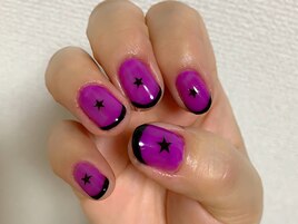 ポップフレンチネイル