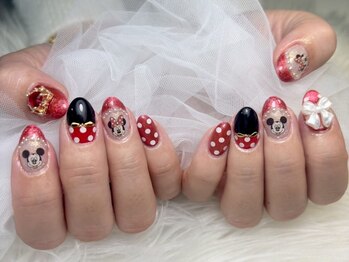 リアンジェ(Lianje)/ミニーちゃんネイル