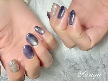 マグネットネイル×ラメ