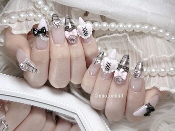リンドネイル バイ モカ アンド ララ(Lind nail by moca and LaLa)/【mio】チェックネイル