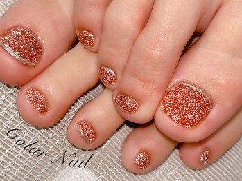 コラールネイル 本町(Colar Nail)/灼熱に負けない!赤フラッシュ