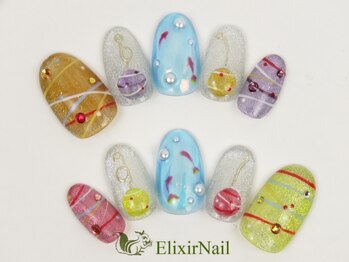 エリクサーネイル 五反田(Elixir Nail)/定額c やり放題/クーポン使用