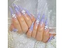 パステルパープルラメネイル★