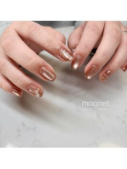 エンズネイル(O’s nail)/チェックネイル