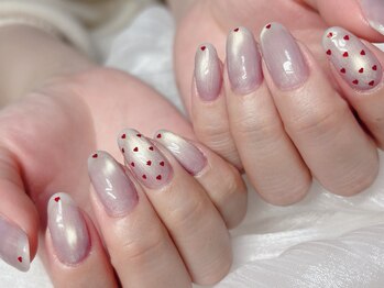 Li-Re GINZA【パラジェル・フィルイン・美爪育成】/小さめハートホロ ニュアンス