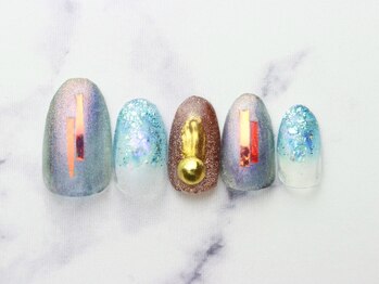 池袋ネイルサロン イイネイル(Ee-Nail)/海ニュアンスネイル初回￥6980
