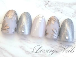 ラメフラワー◇綺麗めNail＊。