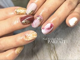 アート放題　ちぐはぐネイル