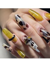 ネイルズクミ(NAILS KUMI)/秋のべっこうネイル