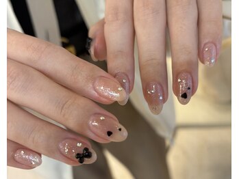 ランド ネイル 博多(LAND)/リボン×ハート by.rena