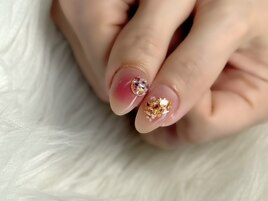 押し花チークネイル