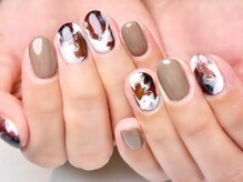 キラネイル アンド アイラッシュ by World Beauty(KIRA)/カフェラテネイル