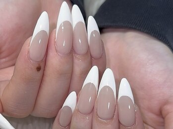 ネスネイル 池袋(Nes.nail)/王道フレンチ(チップスカルプ)