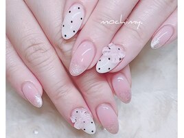 ＊ドット×リボン×チーク＊