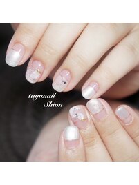 ホワイト半分フレンチネイル