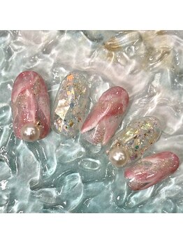 ルージュ(.Rouge)/キラキラピンク大理石