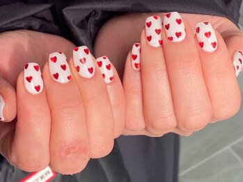 ホロハート柄ネイル