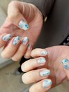 ミラーフラワーネイル