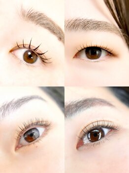 アンベリイルラッシュ(Embellir Lash)の写真/【ナチュラルな仕上がりがお好みの方に】LEDマツエク&まつげパーマで自然な束感と上品なボリュームを演出